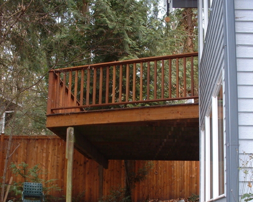 The deck before, visible to the neighbors