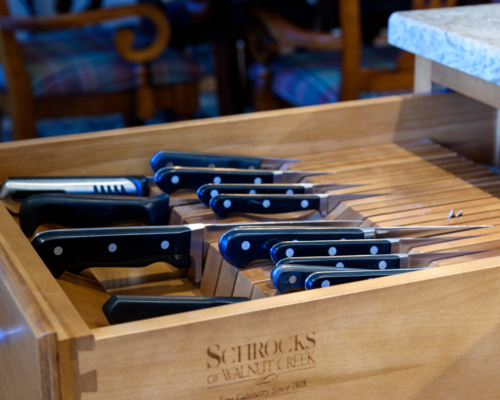 Perfectly organized and beautiful knife drawer