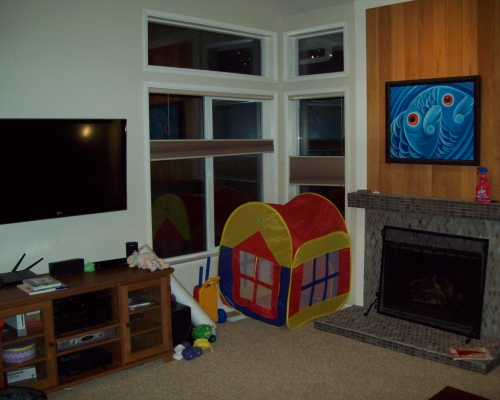 The family room before.