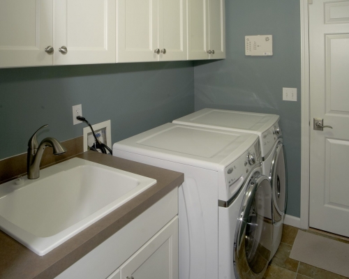 The remodeled laundry room