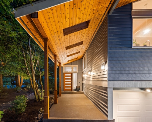 Warm and inviting entryway